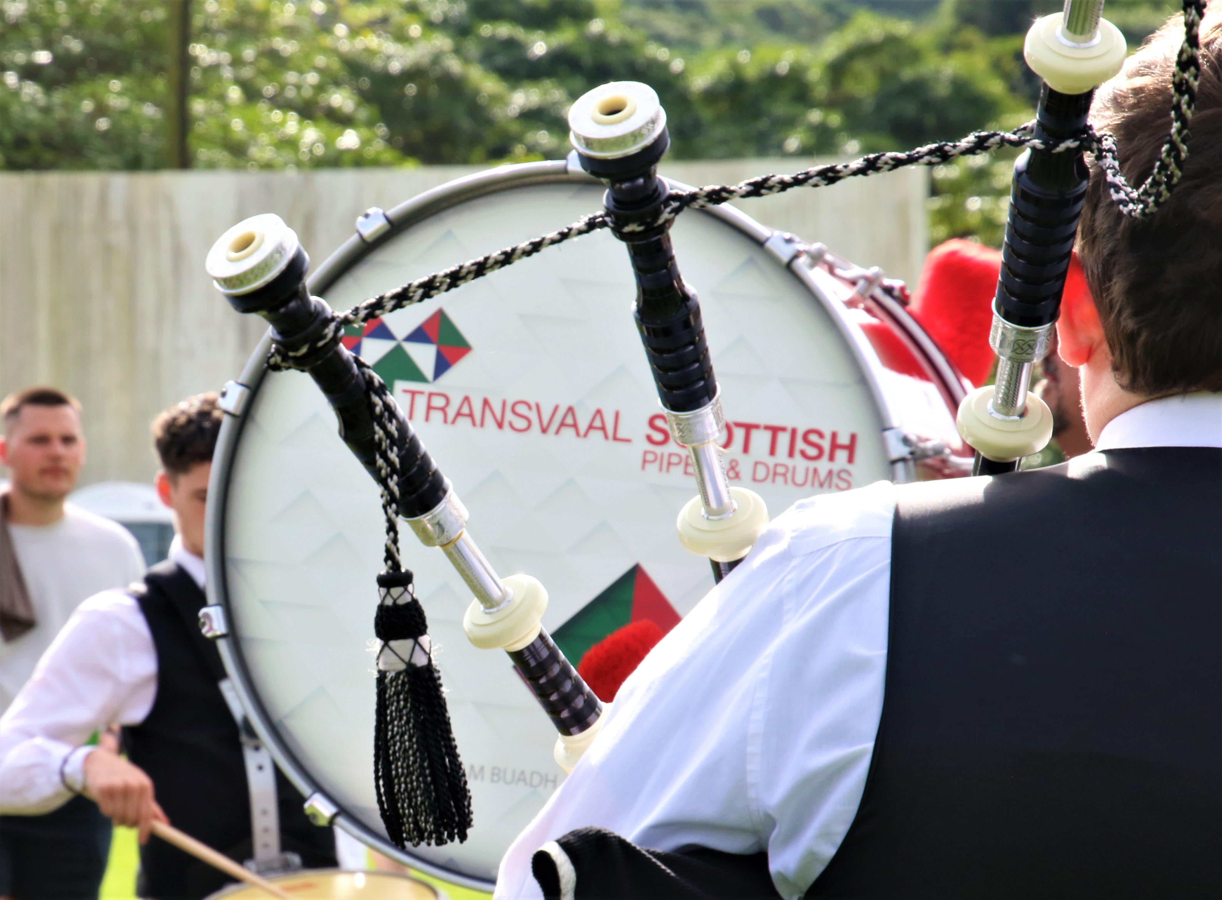 Outdoor bagpipe performance